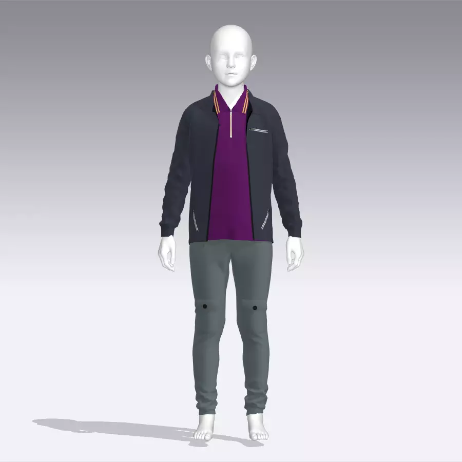 Boy Clothes Low-poly 3D model_0
