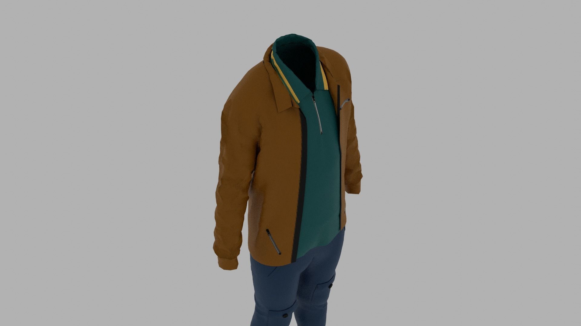 Boy Clothes  Low-poly 3D model_7