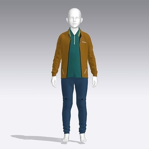 Boy Clothes  Low-poly 3D model