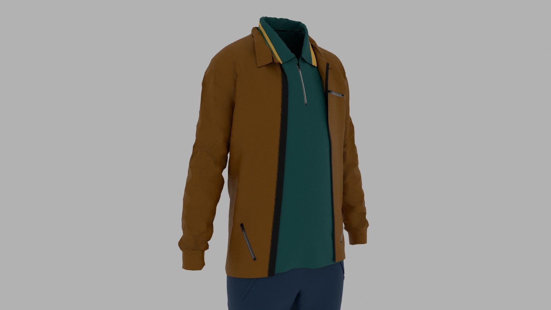 Boy Clothes  Low-poly 3D model_3