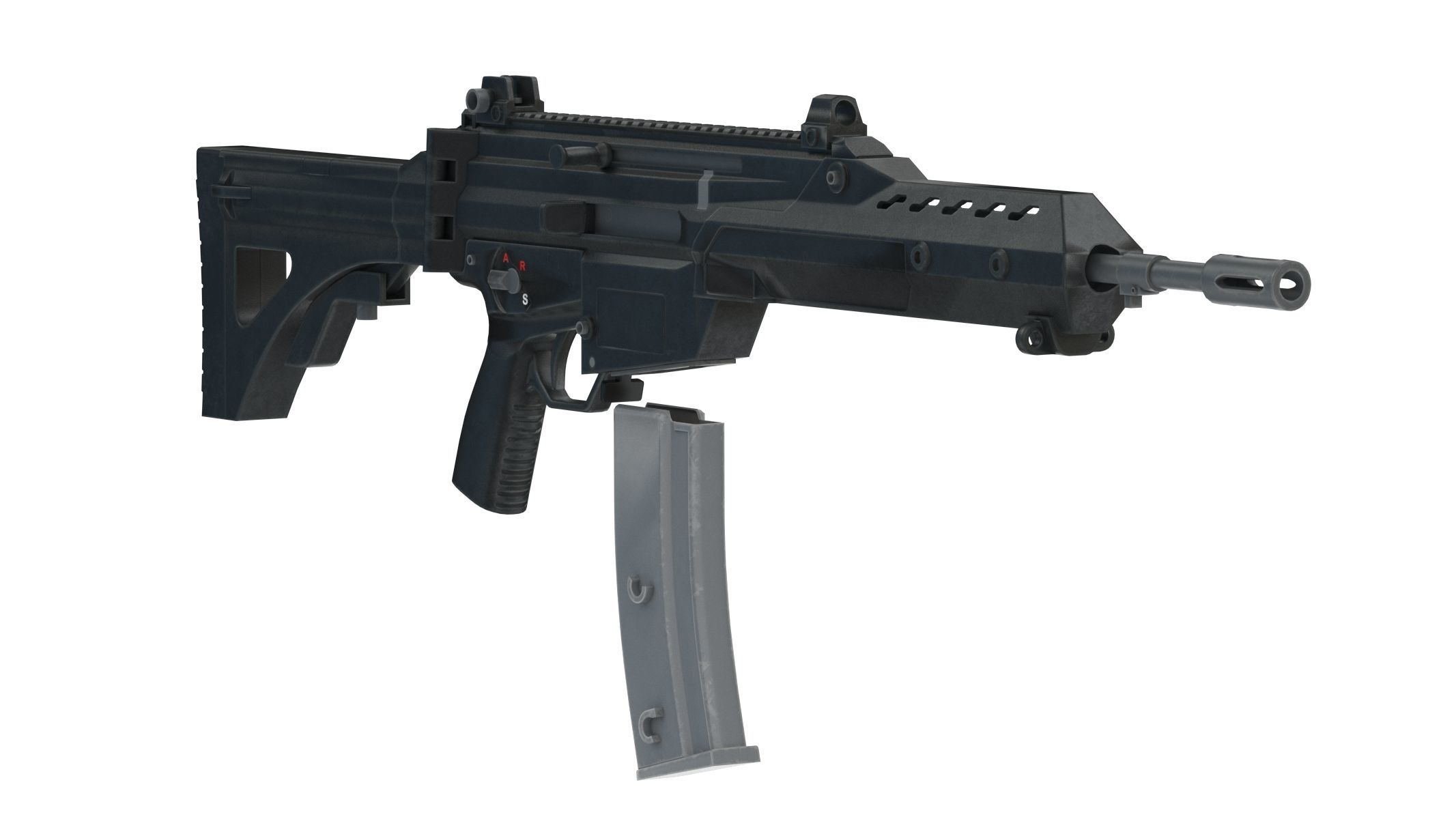 FX-05 Xiuhcoatl Low Poly PBR Realistic Low-poly 3D model_4