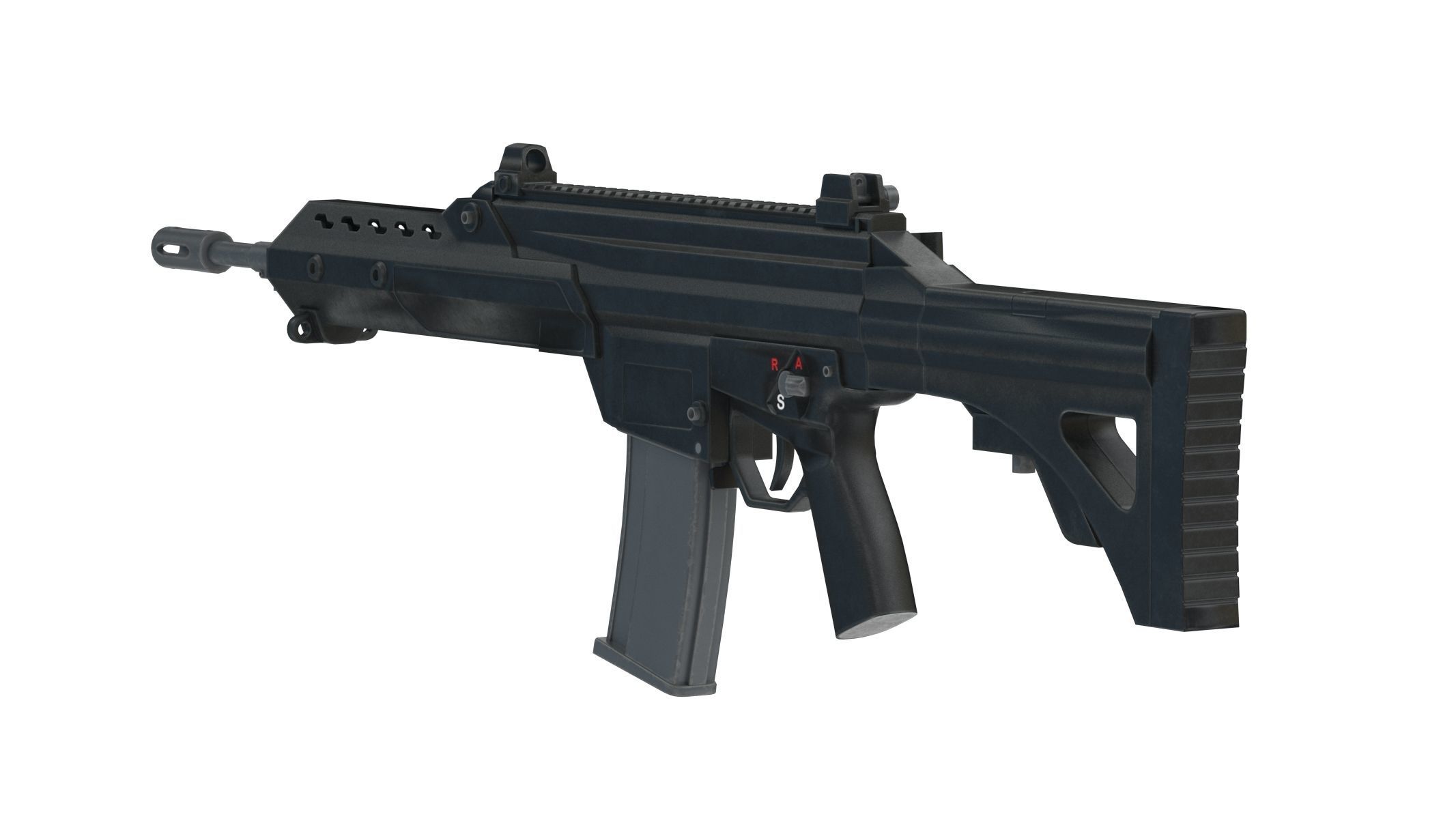 FX-05 Xiuhcoatl Low Poly PBR Realistic Low-poly 3D model_1