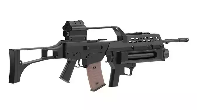 Heckler Koch AG36 Grenade launcher 3D model