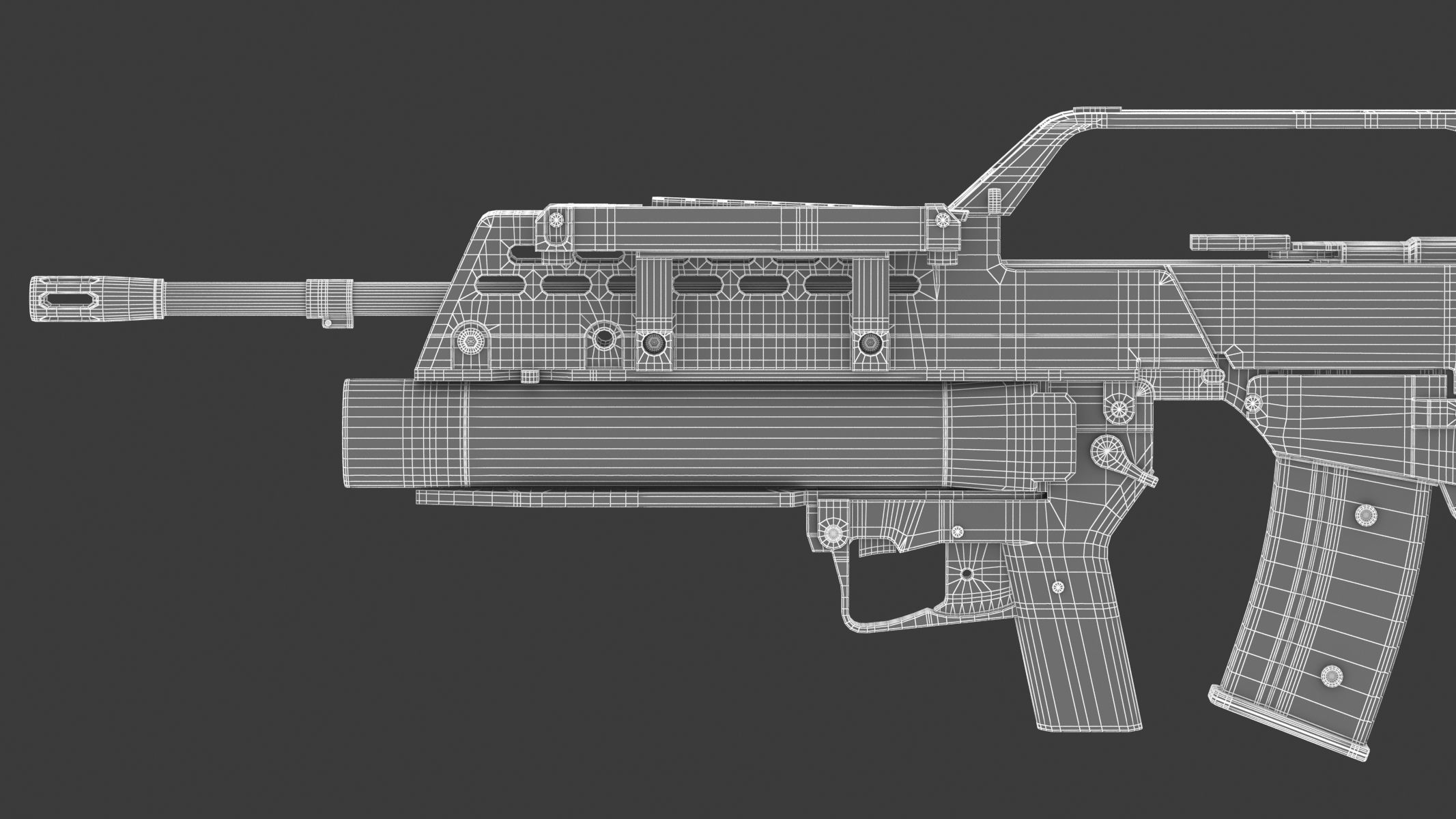 Heckler Koch AG36 Grenade launcher 3D model | CGTrader
