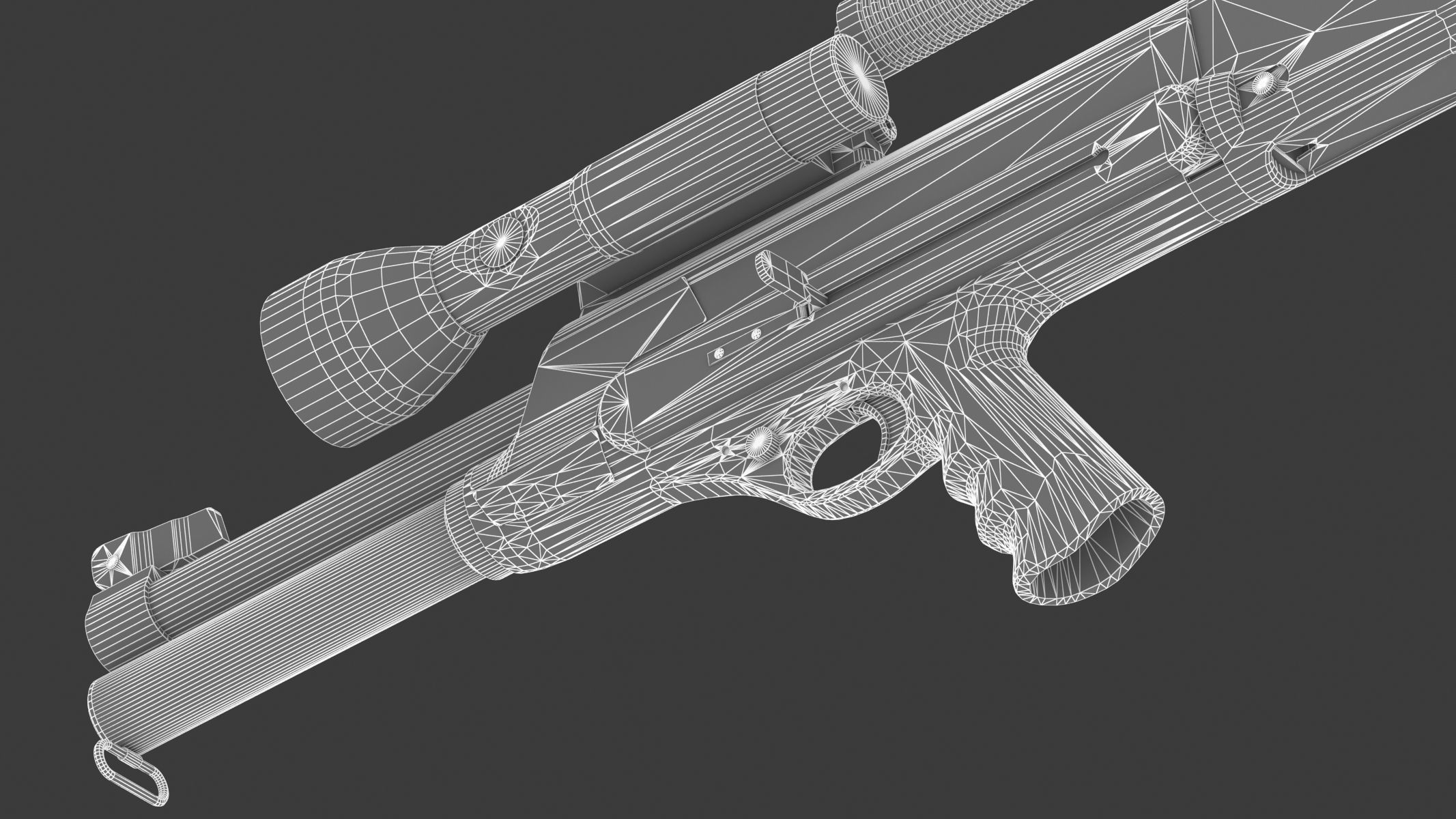 High Standard Model 10 Low Poly PBR Realistic Low-poly 3D model_25