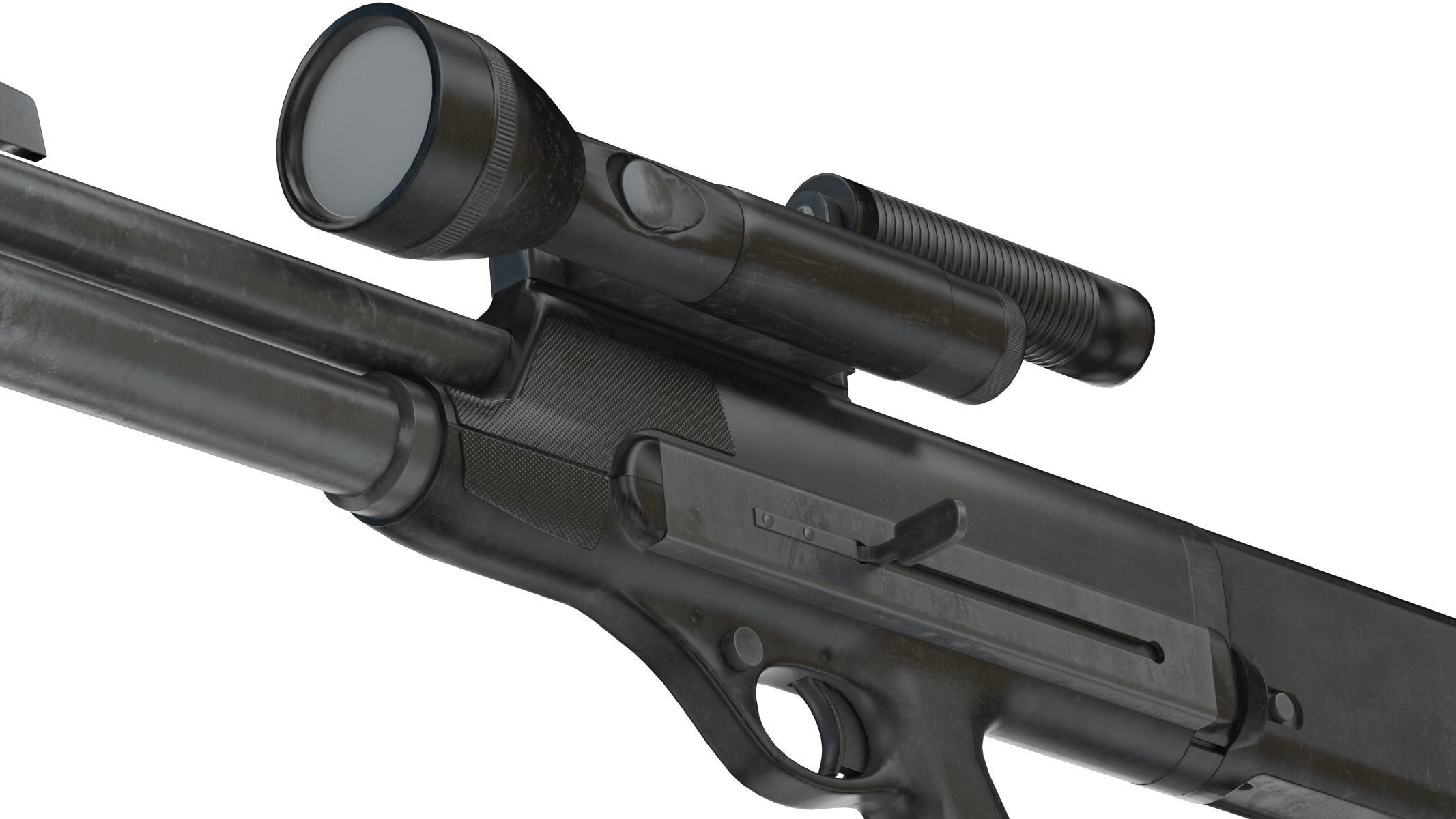 High Standard Model 10 Low Poly PBR Realistic Low-poly 3D model_13