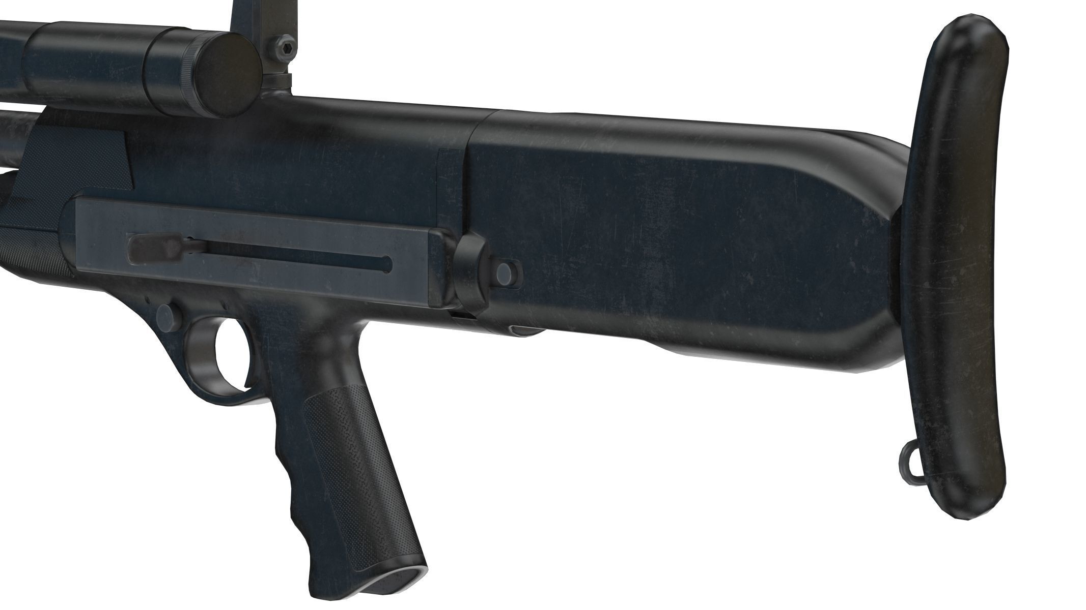 High Standard Model 10 Low Poly PBR Realistic Low-poly 3D model_6