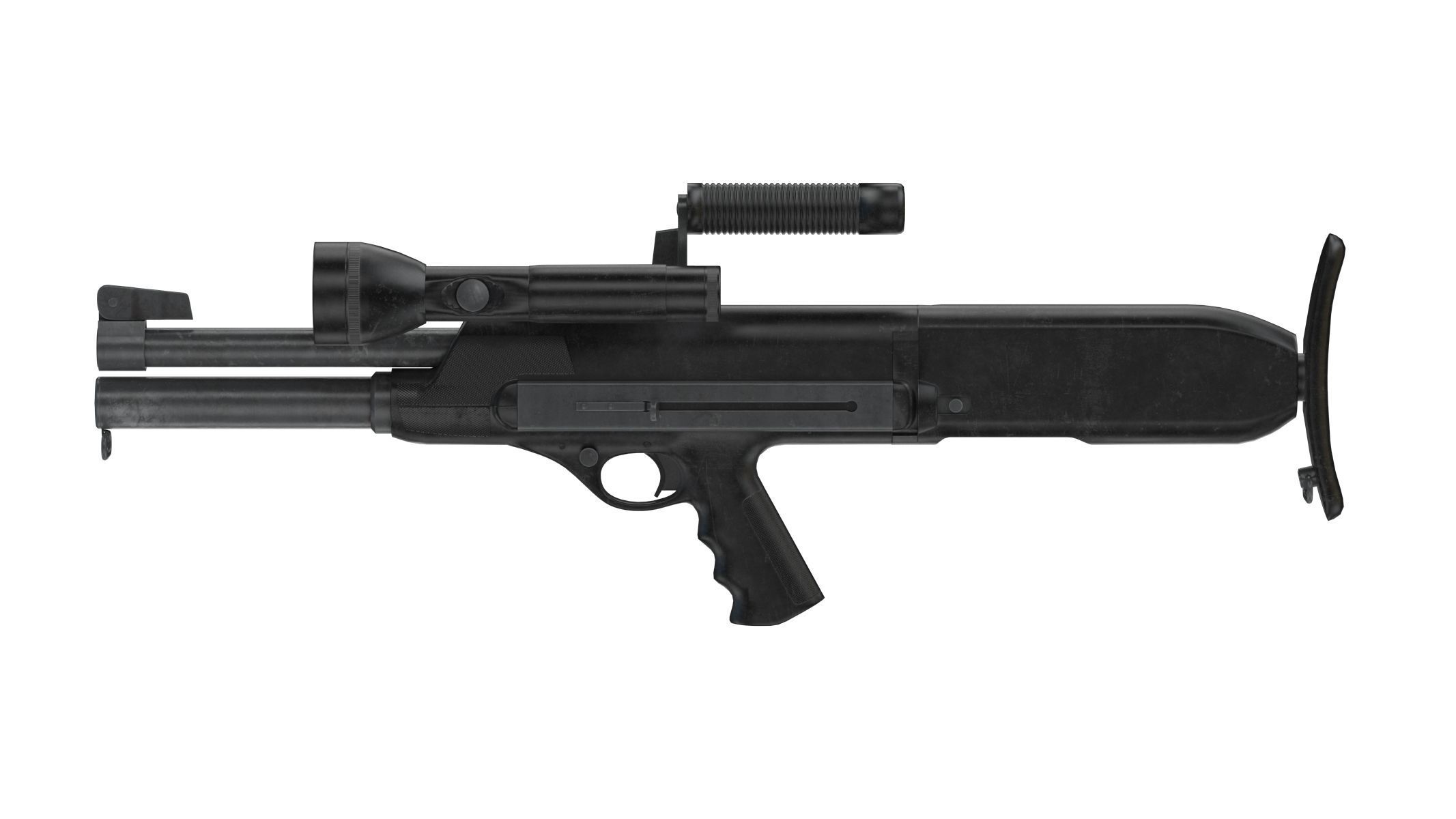 High Standard Model 10 Low Poly PBR Realistic Low-poly 3D model_2