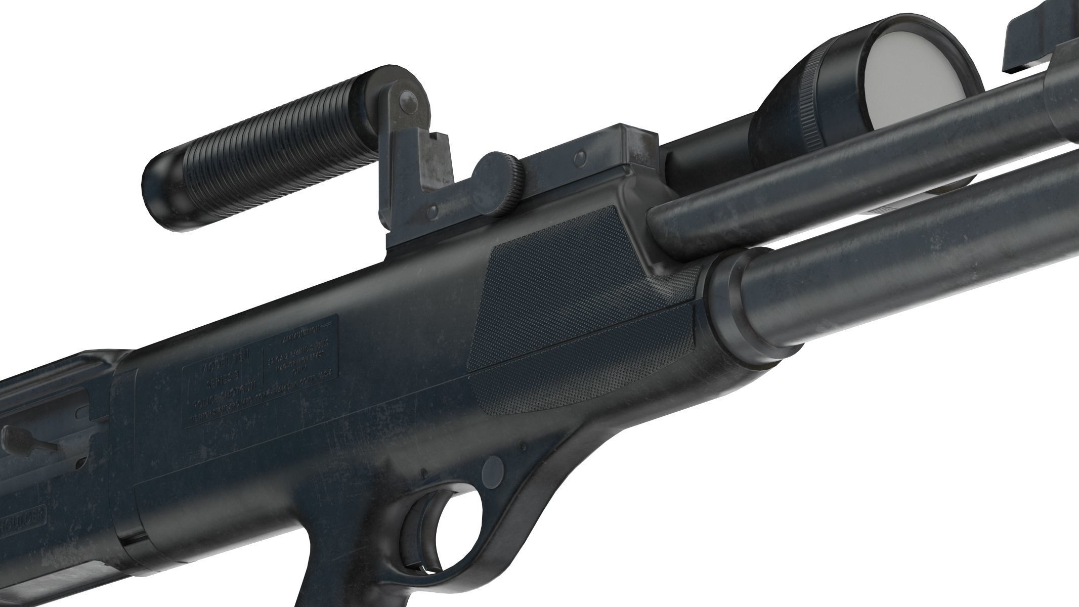 High Standard Model 10 Low Poly PBR Realistic Low-poly 3D model_14