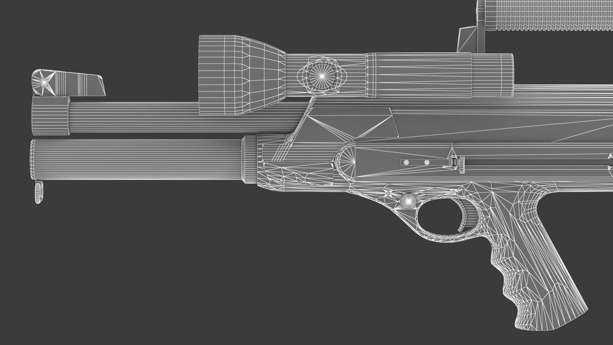 High Standard Model 10 Low Poly PBR Realistic Low-poly 3D model_22