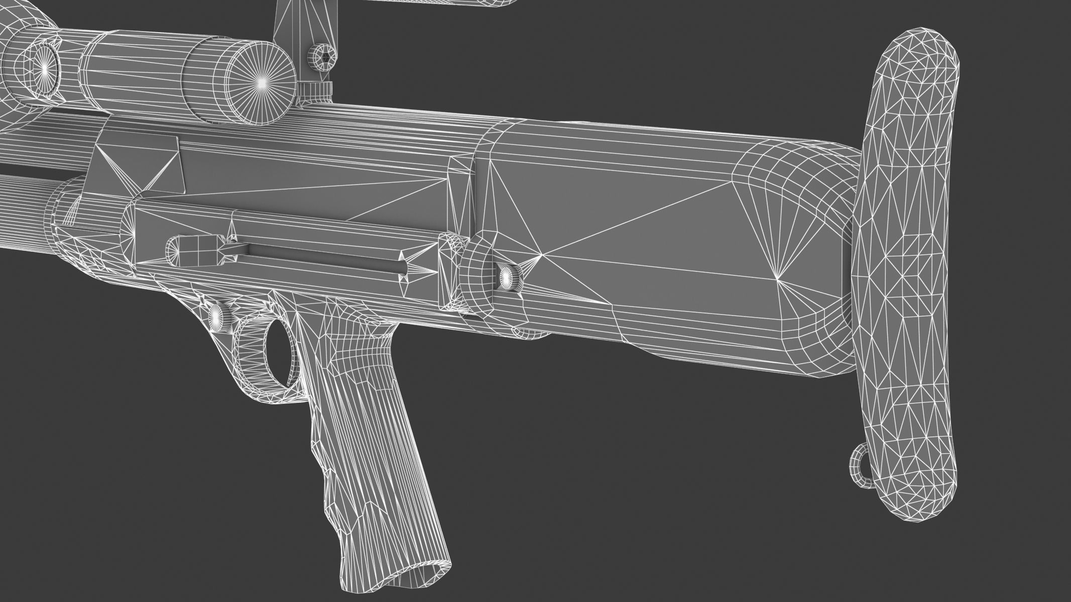 High Standard Model 10 Low Poly PBR Realistic Low-poly 3D model_21