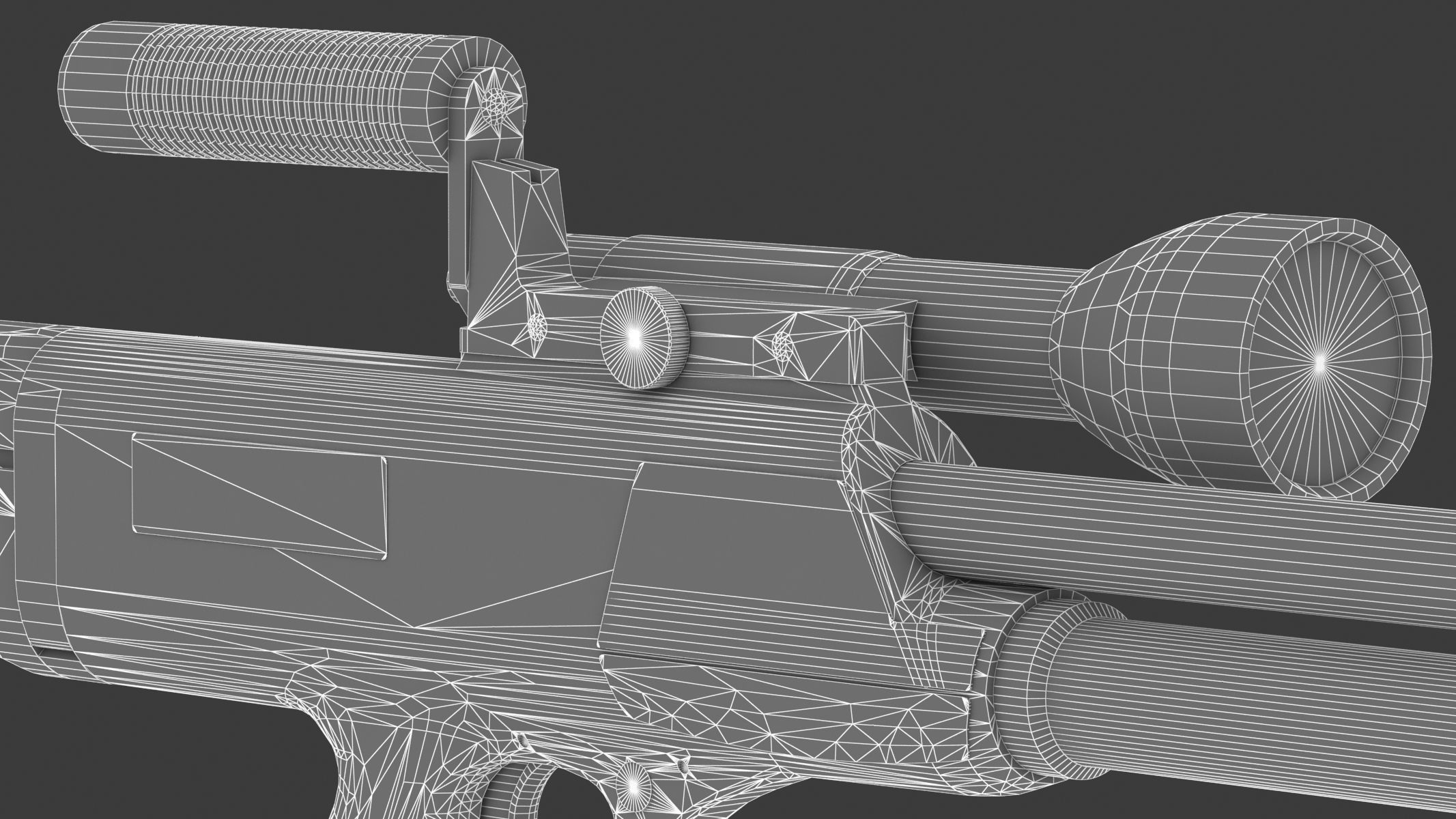 High Standard Model 10 Low Poly PBR Realistic Low-poly 3D model_24