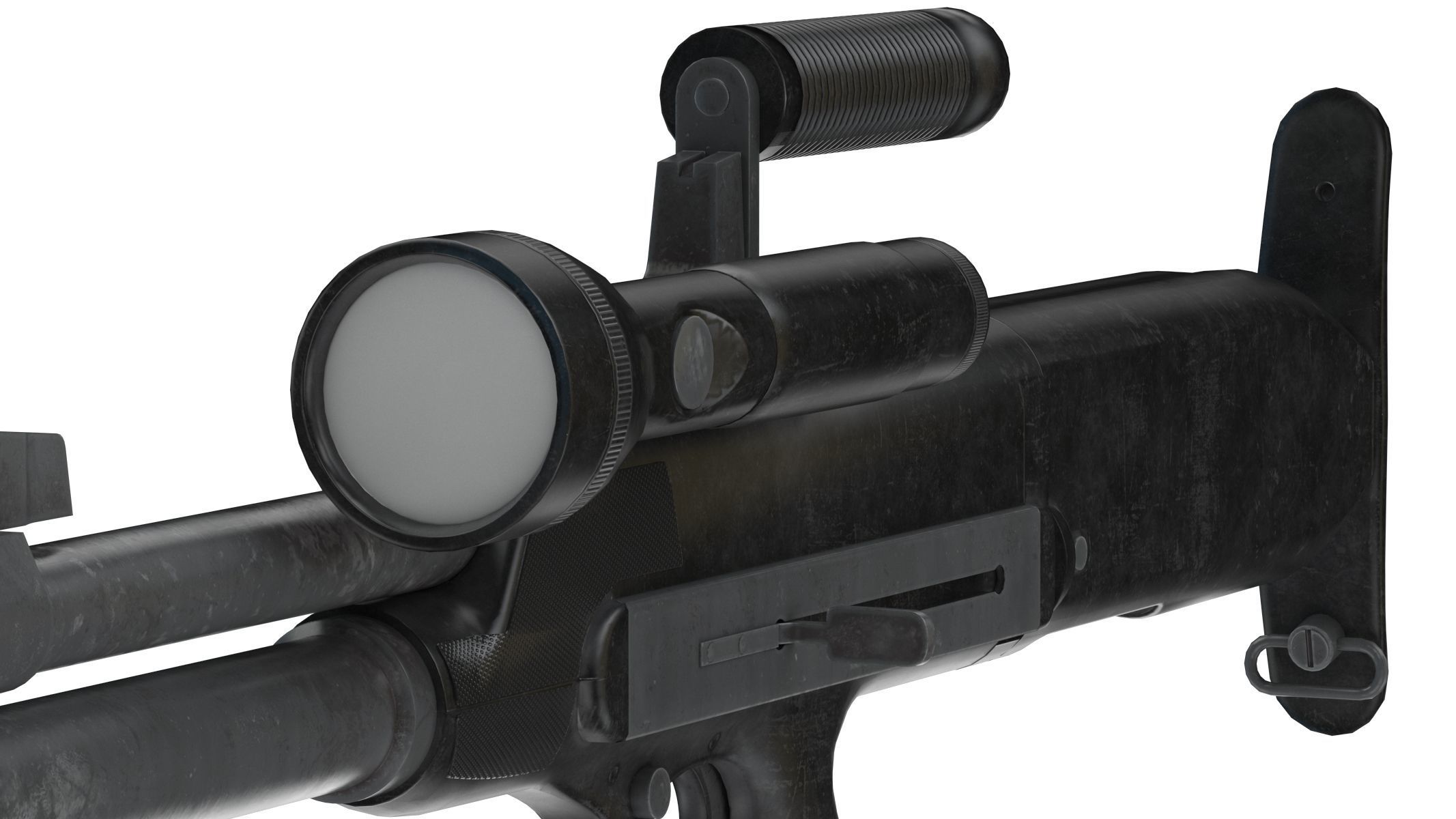 High Standard Model 10 Low Poly PBR Realistic Low-poly 3D model_8