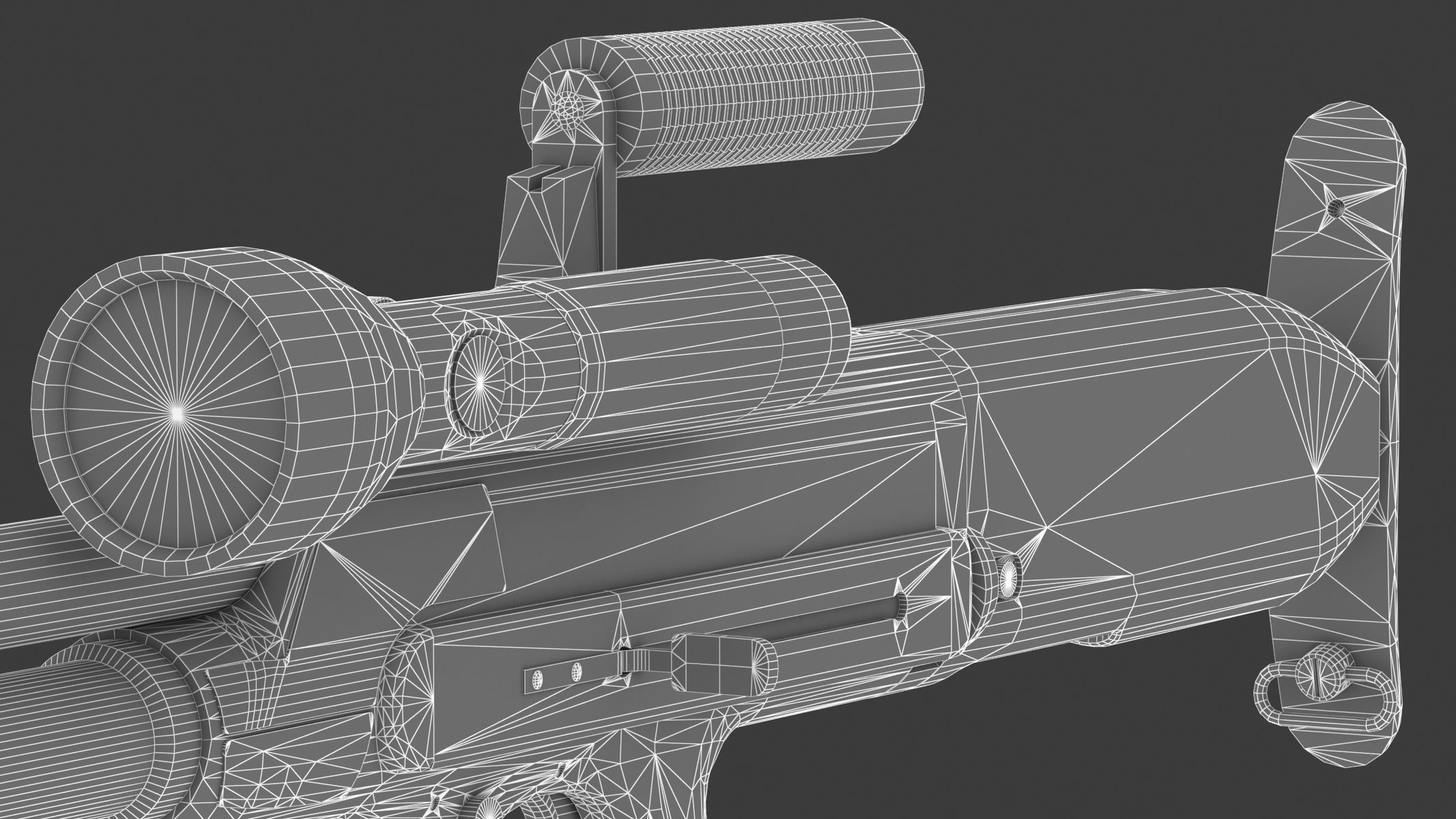 High Standard Model 10 Low Poly PBR Realistic Low-poly 3D model_23