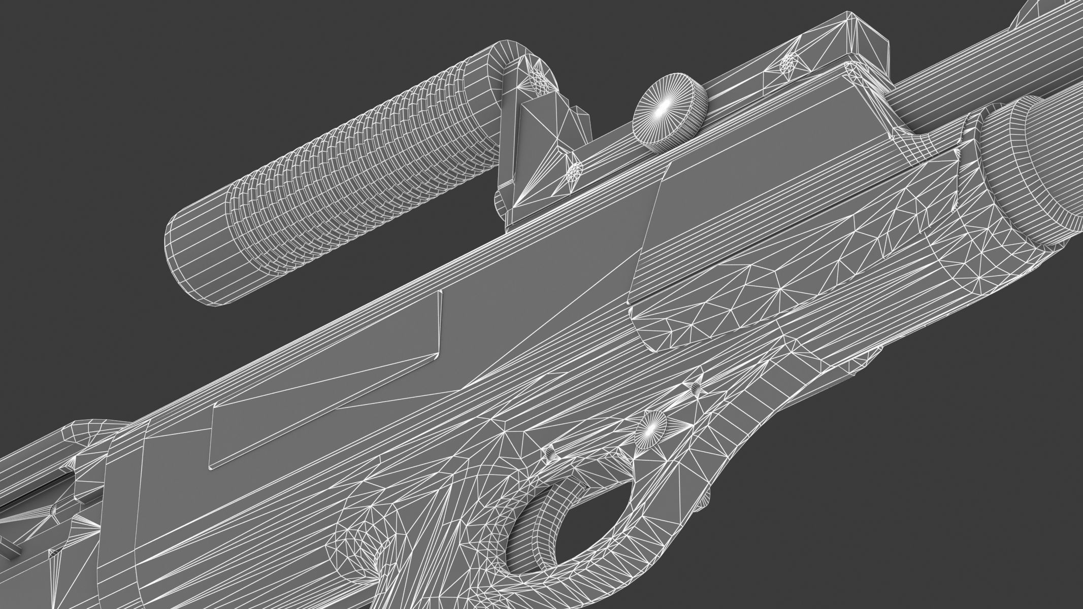 High Standard Model 10 Low Poly PBR Realistic Low-poly 3D model_29