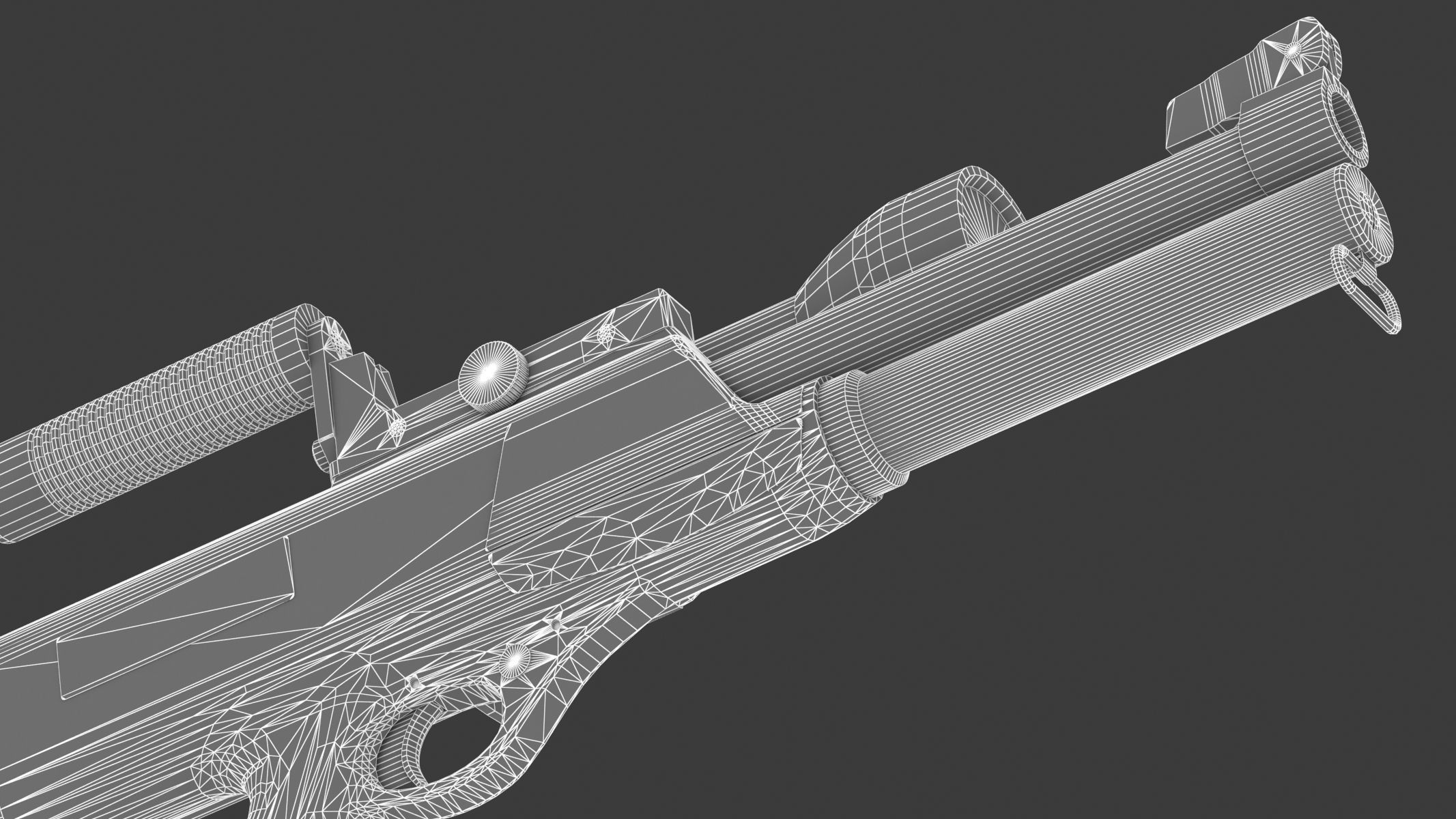 High Standard Model 10 Low Poly PBR Realistic Low-poly 3D model_27