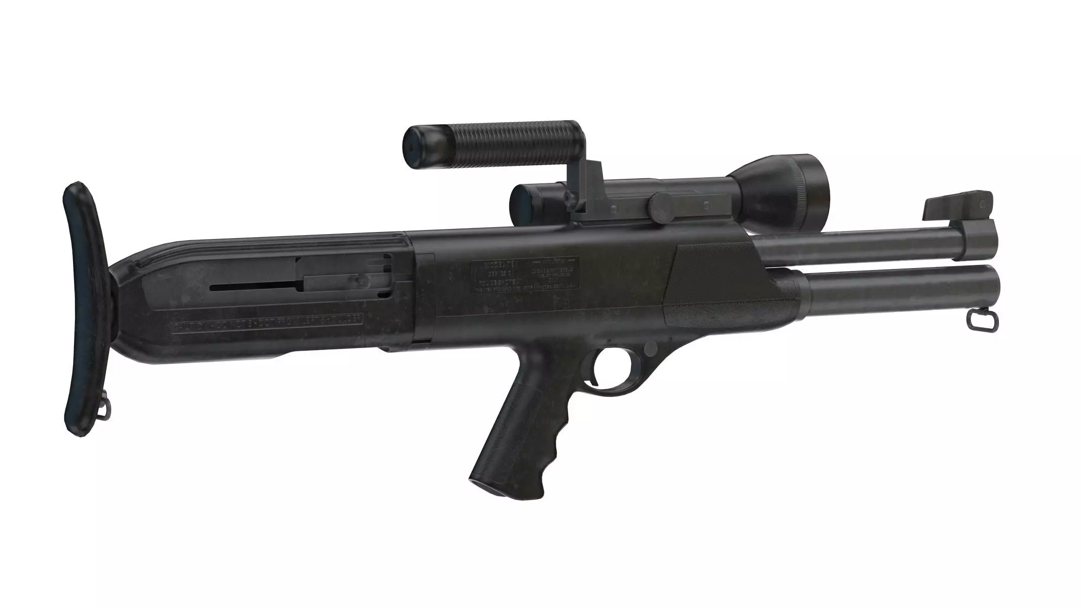 High Standard Model 10 Low Poly PBR Realistic Low-poly 3D model_0