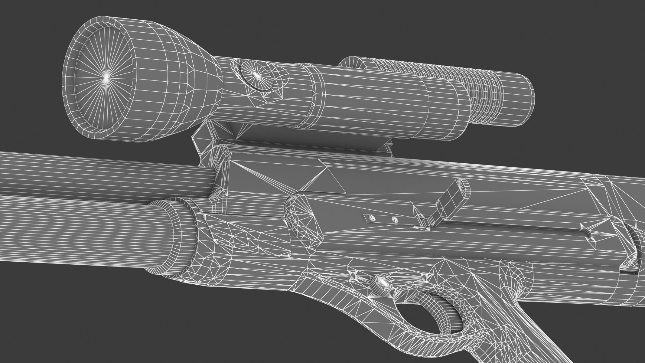 High Standard Model 10 Low Poly PBR Realistic Low-poly 3D model_28