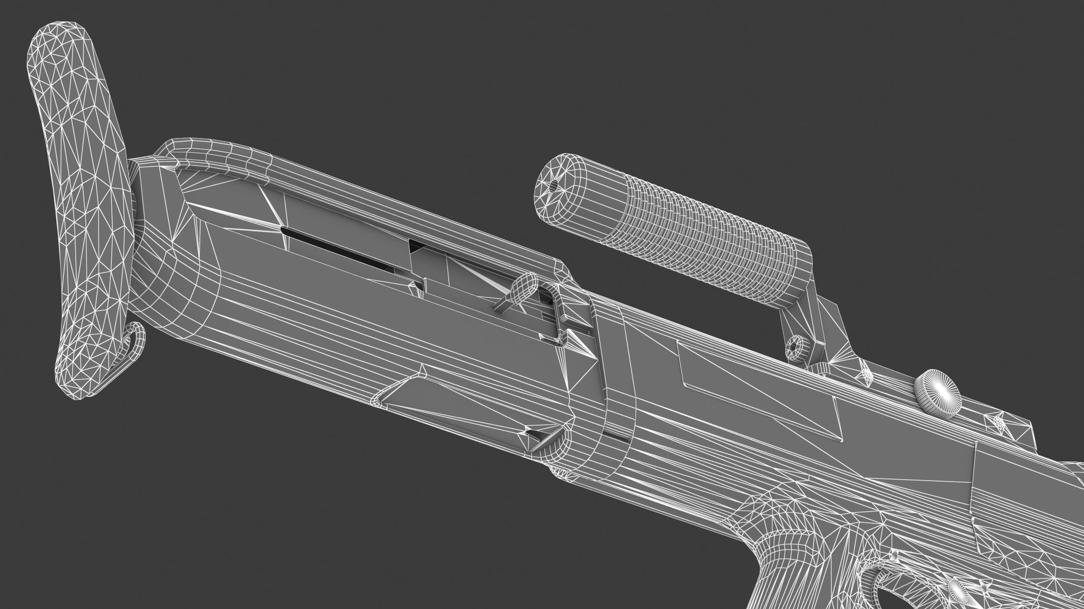 High Standard Model 10 Low Poly PBR Realistic Low-poly 3D model_26