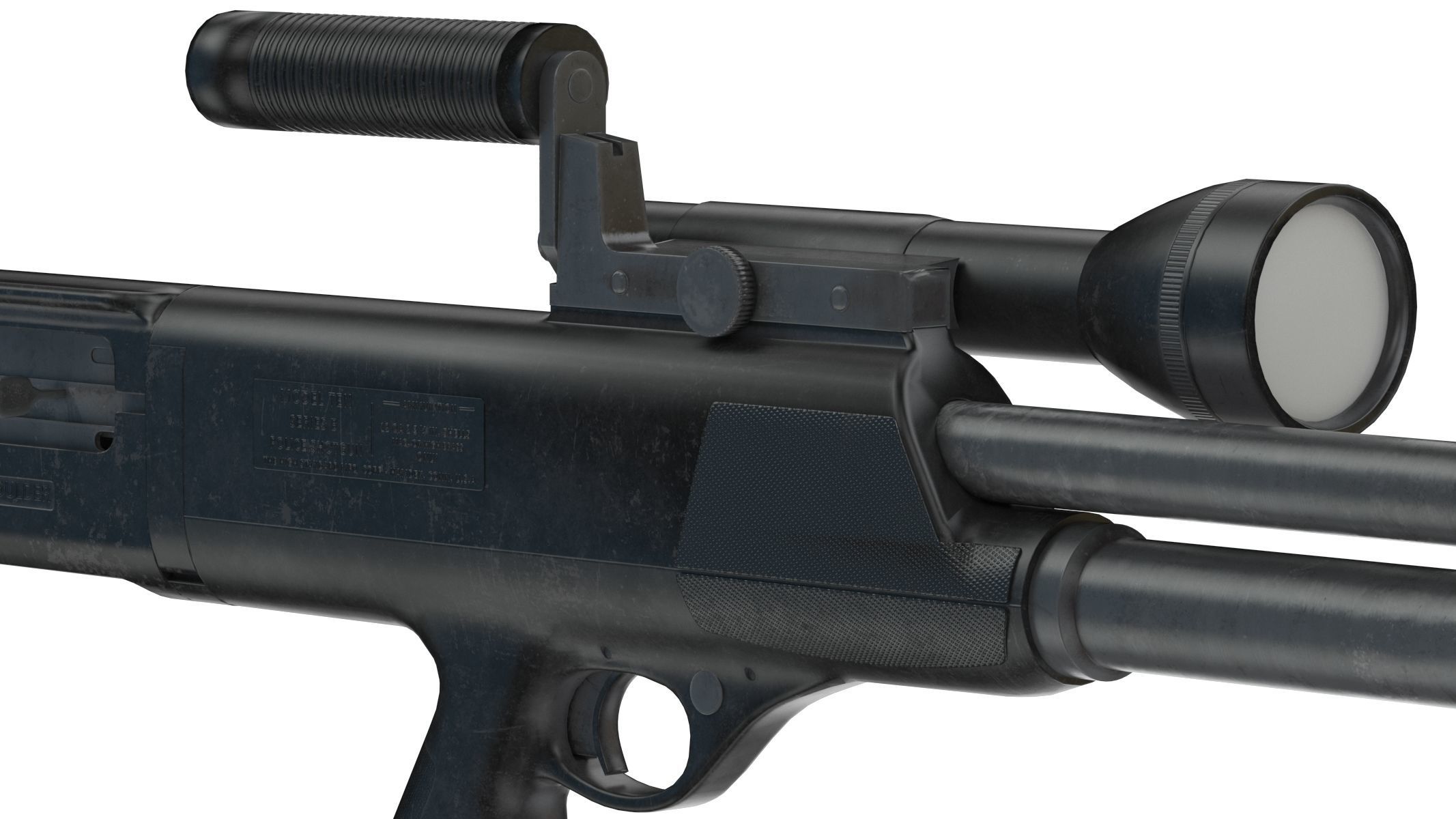 High Standard Model 10 Low Poly PBR Realistic Low-poly 3D model_9