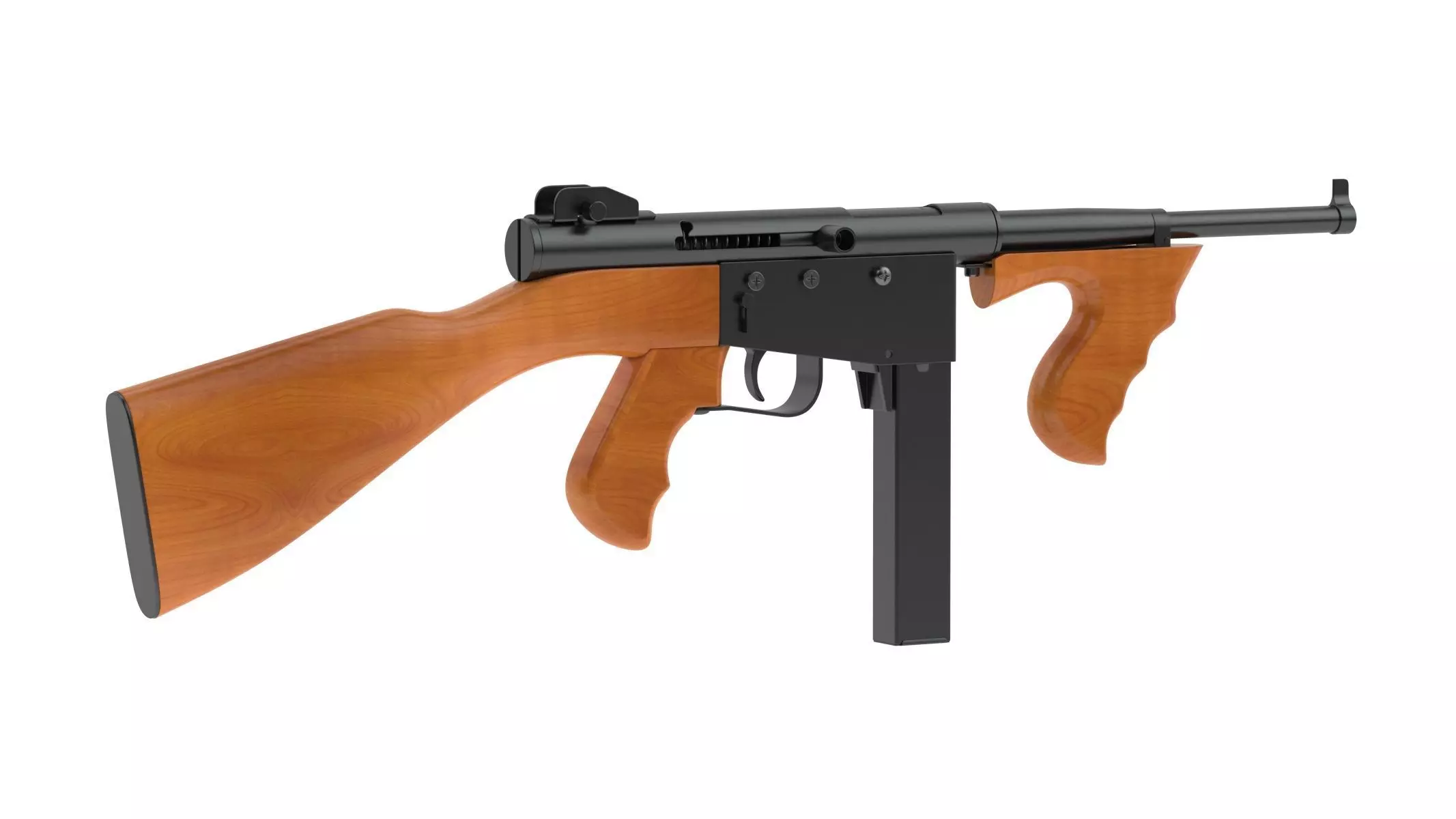Ingram Model 6 Submachine gun 3D model_0