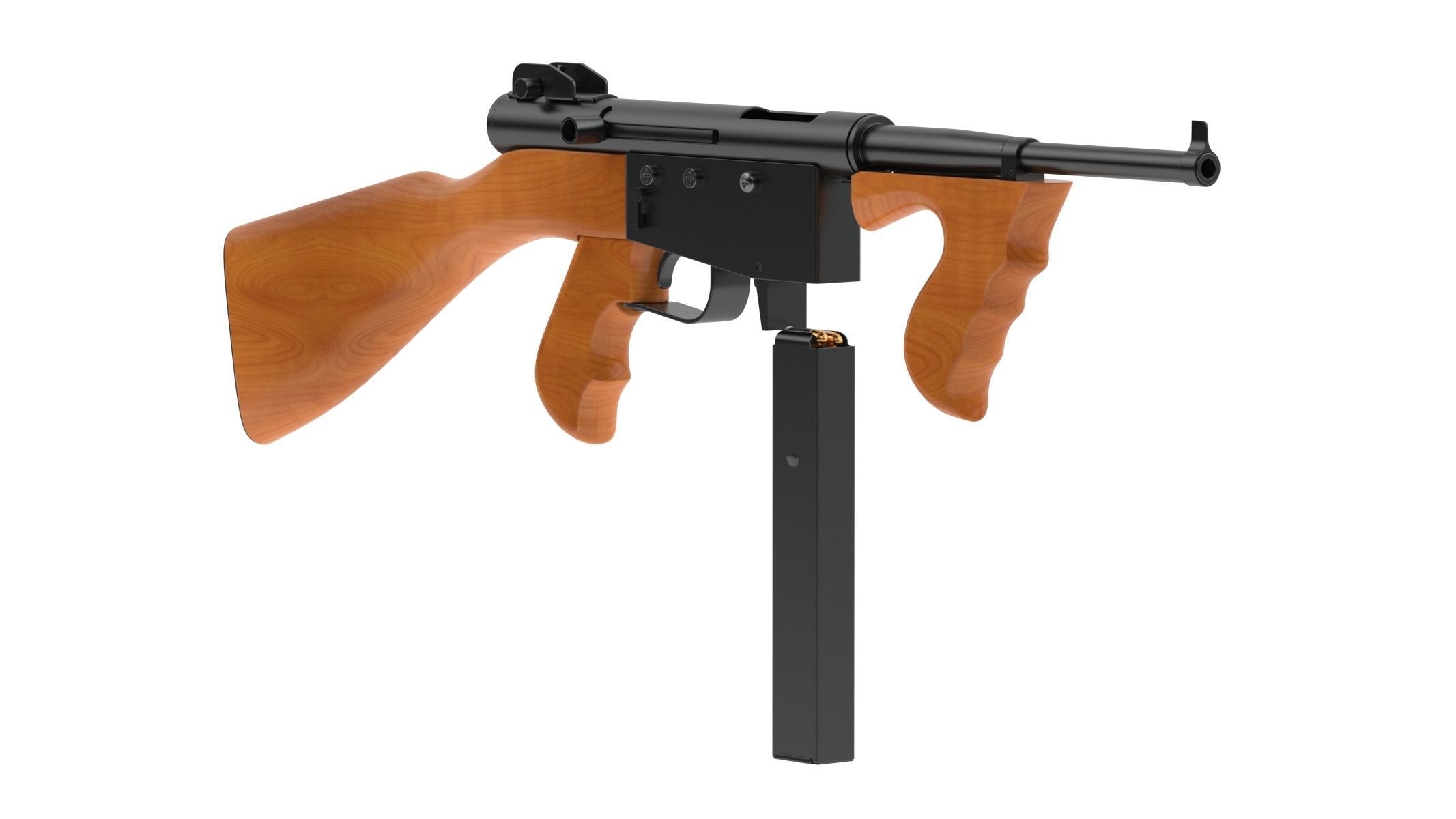 Ingram Model 6 Submachine gun 3D model_4