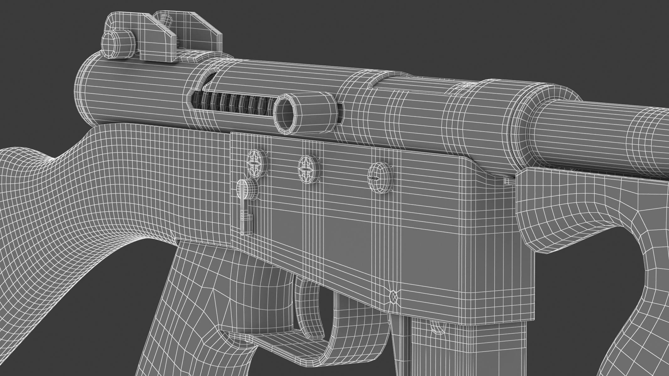Ingram Model 6 Submachine gun 3D model_24