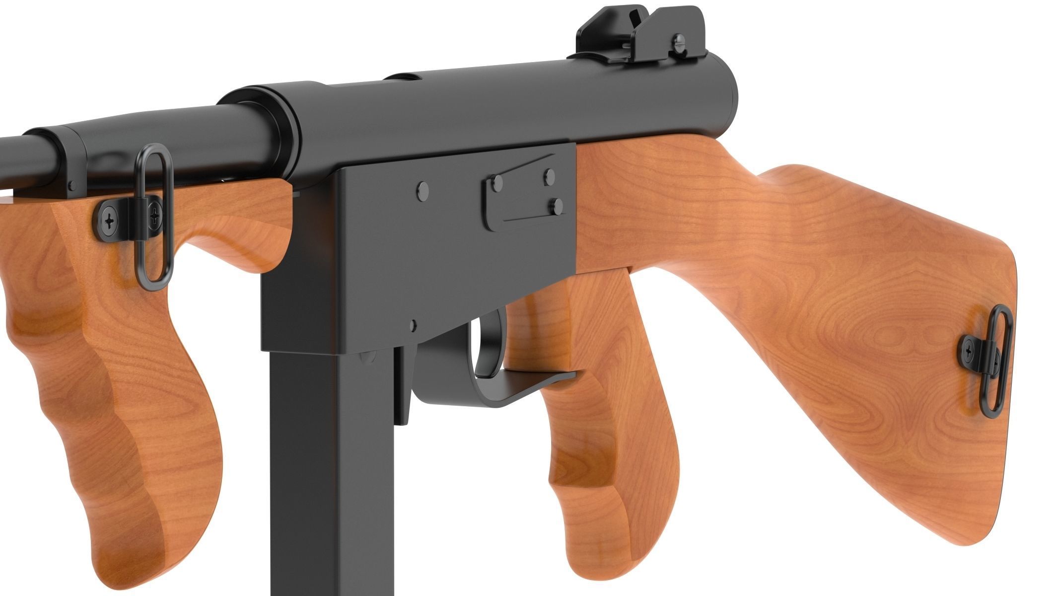 Ingram Model 6 Submachine gun 3D model_8