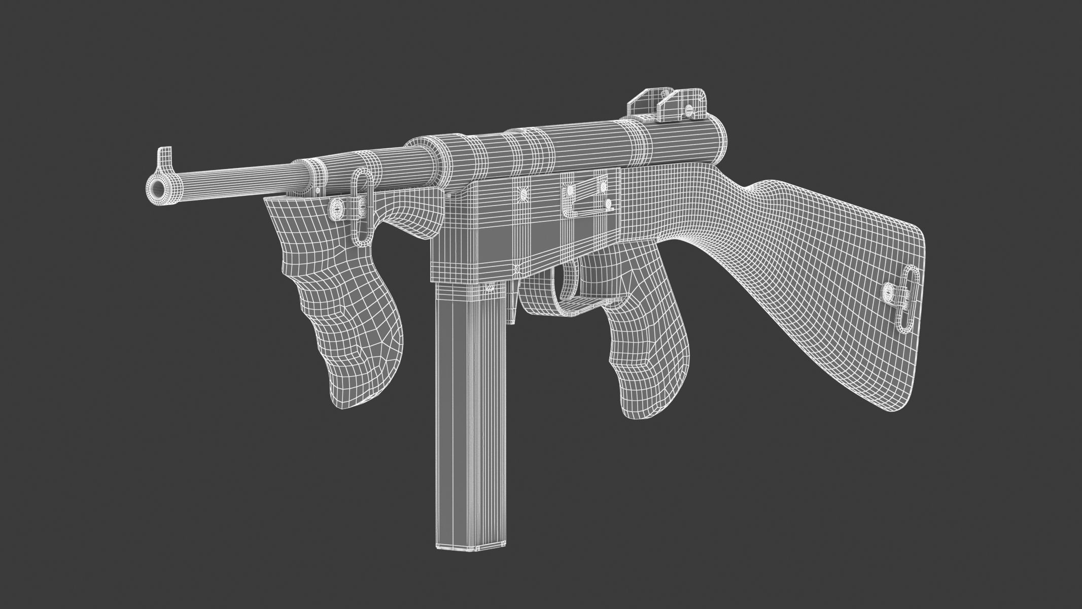 Ingram Model 6 Submachine gun 3D model_18