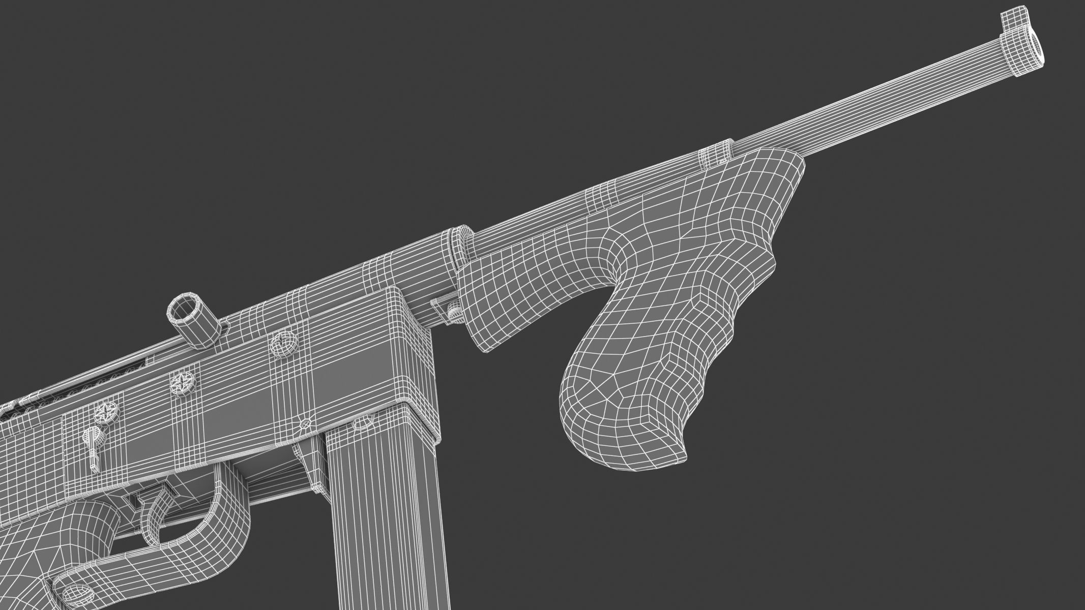 Ingram Model 6 Submachine gun 3D model_27