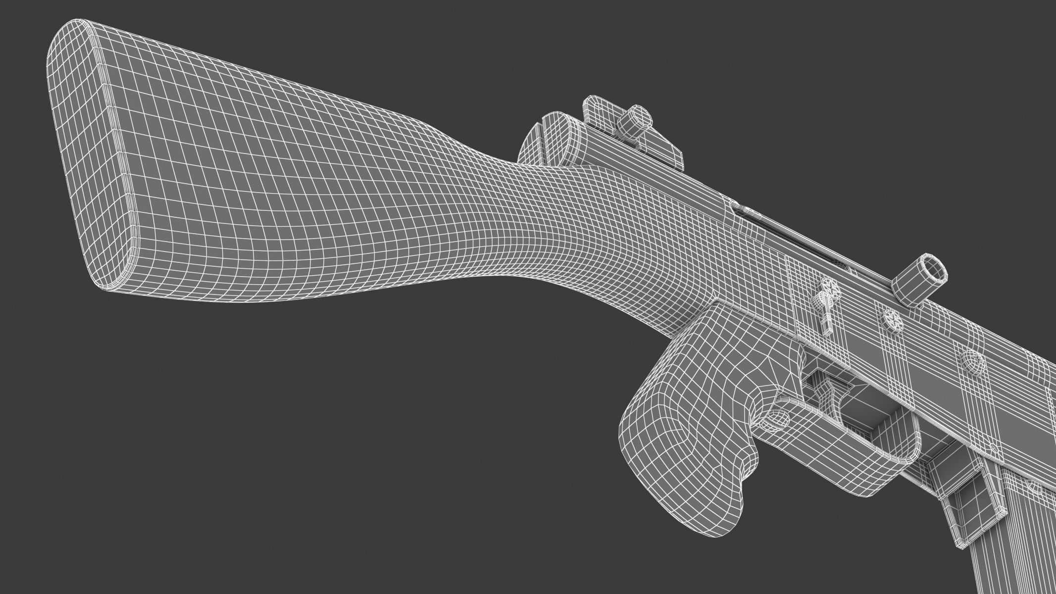 Ingram Model 6 Submachine gun 3D model_26