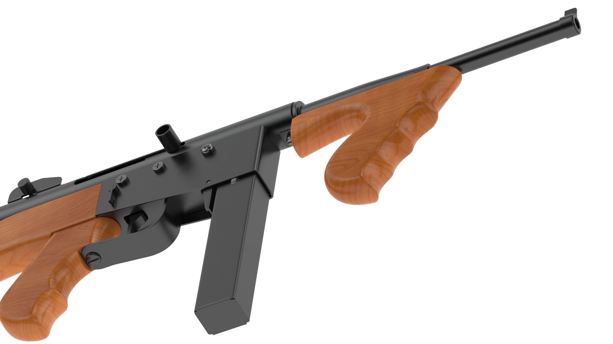 Ingram Model 6 Submachine gun 3D model_12