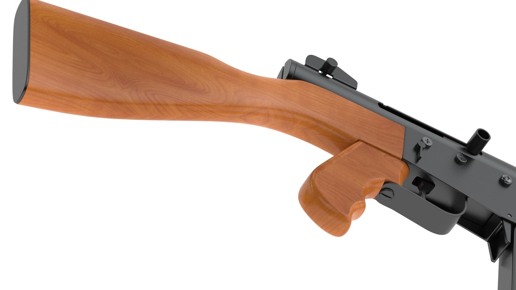 Ingram Model 6 Submachine gun 3D model_11