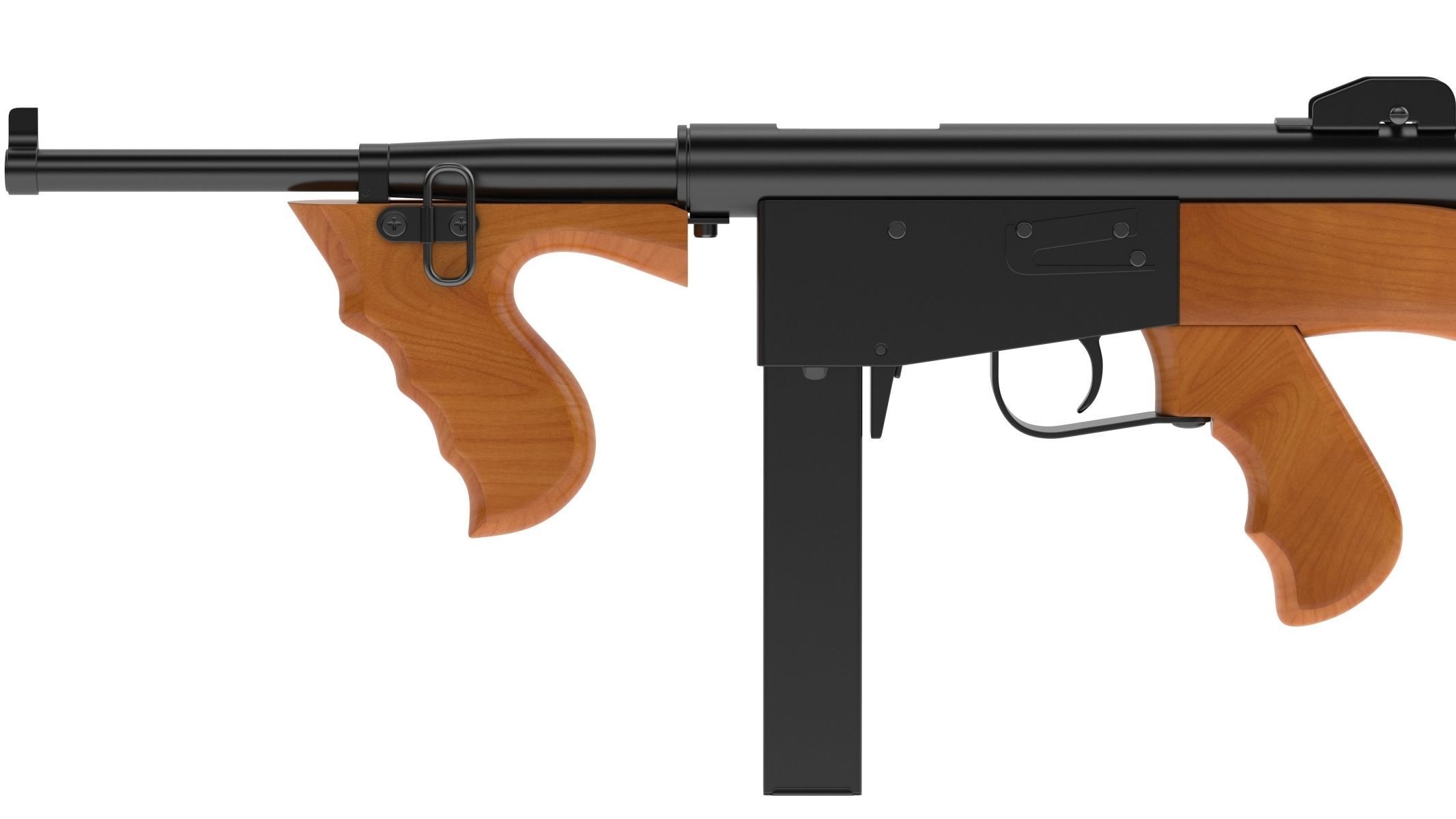 Ingram Model 6 Submachine gun 3D model_7