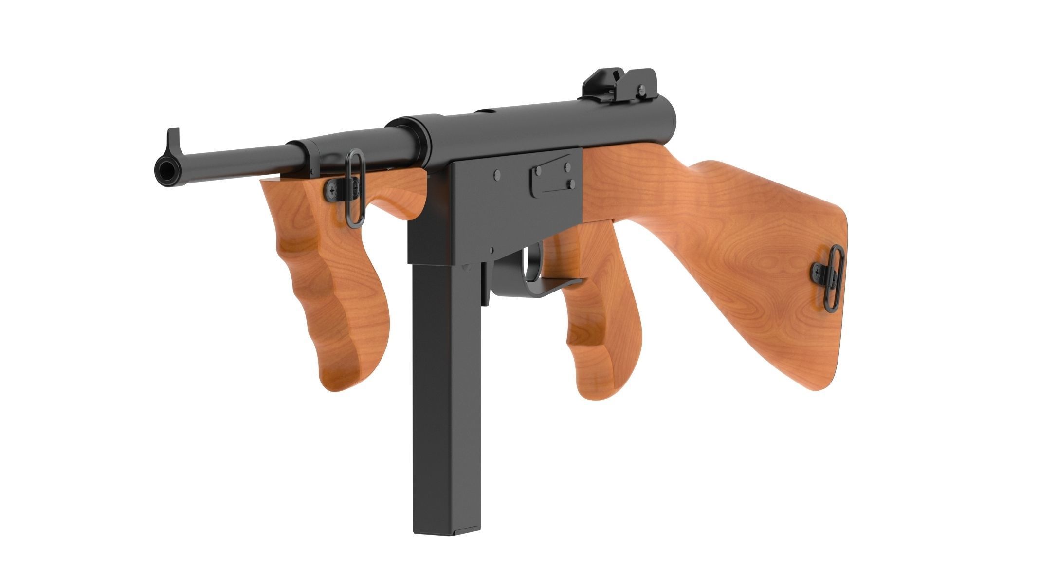 Ingram Model 6 Submachine gun 3D model_3