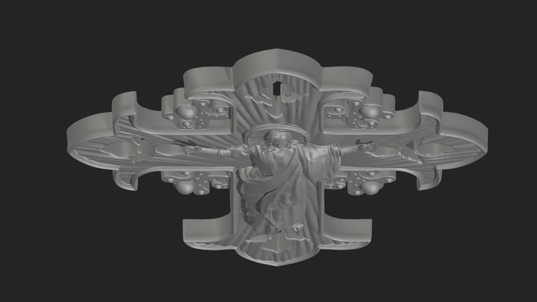 Jesus Ascension 3D print model_12
