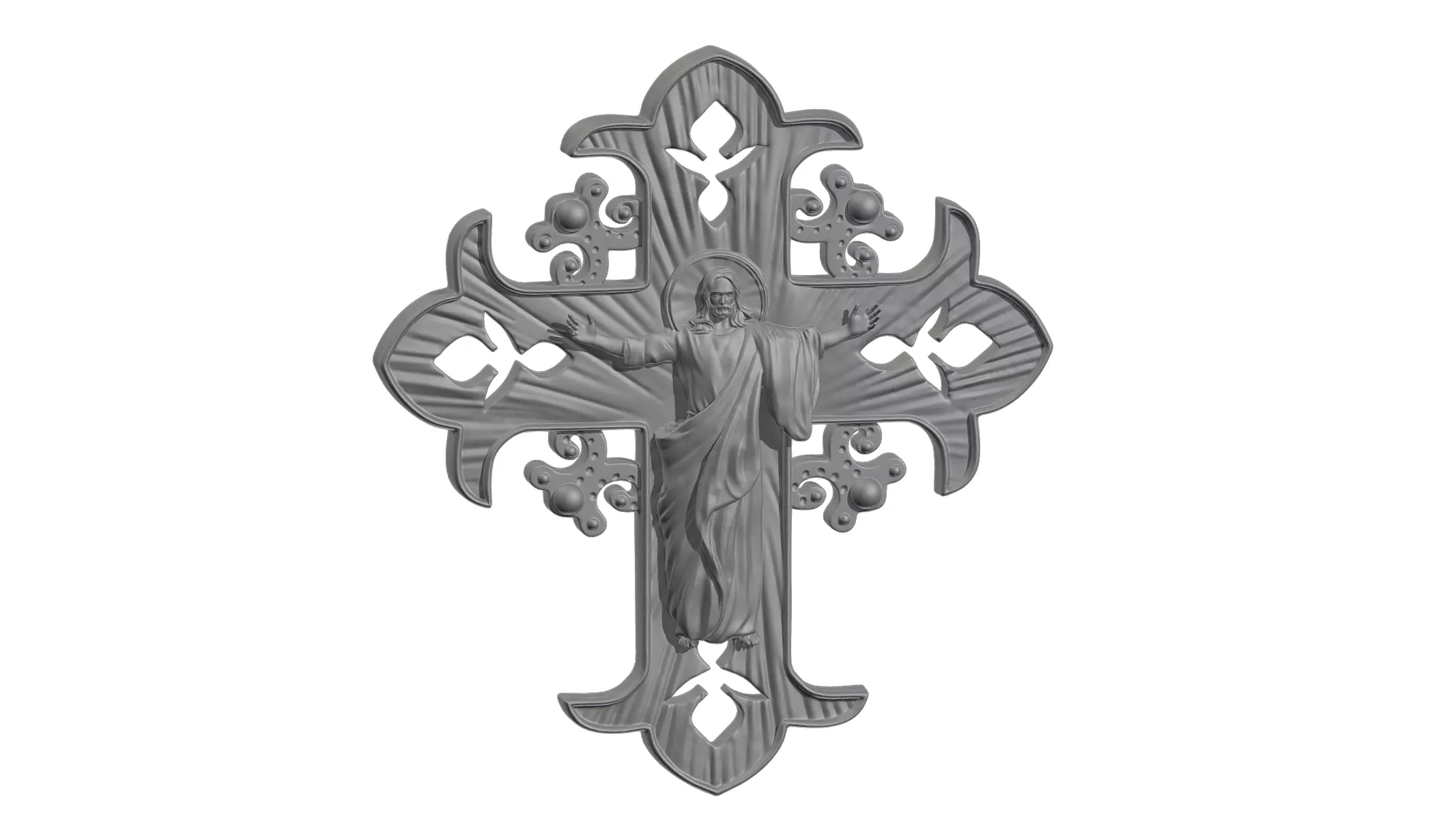 Jesus Ascension 3D print model_0