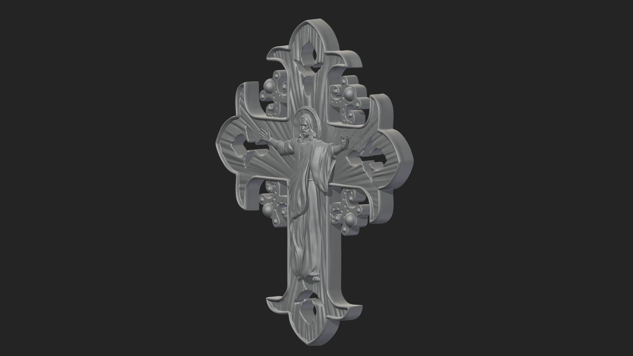 Jesus Ascension 3D print model_11