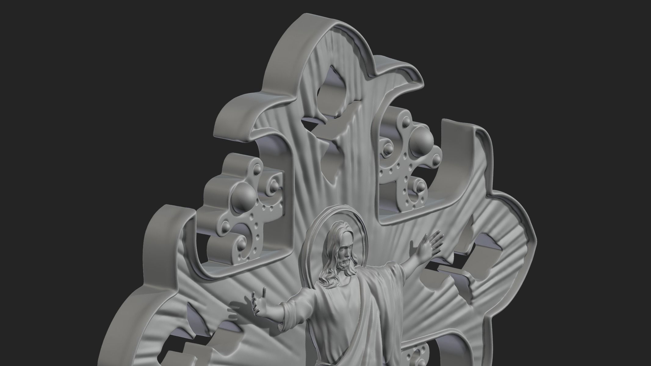 Jesus Ascension 3D print model_1