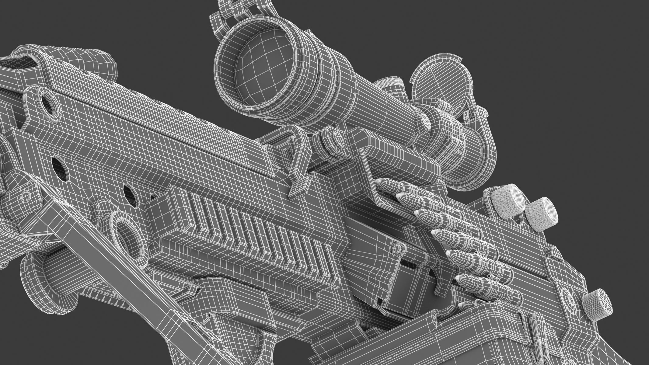 M249 Light Machine Gun 3D model_28
