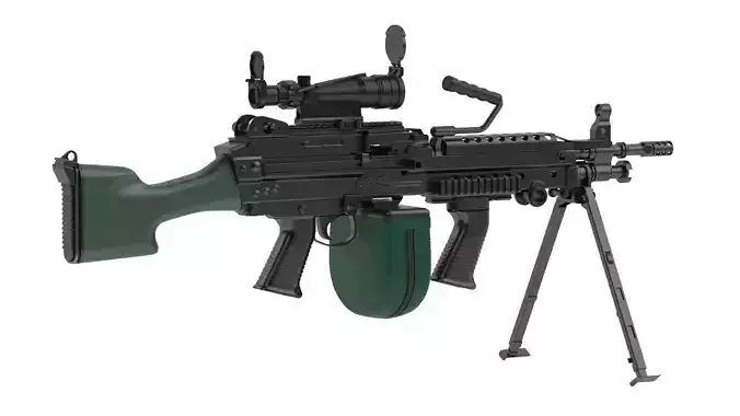M249 Light Machine Gun 3D model