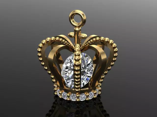 Crown Pendant 3D print model