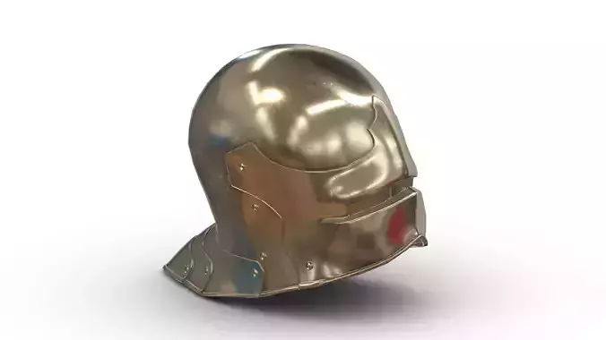 Medieval Helmet 10 Low Poly PBR Realistic