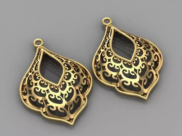 Bohemian Earrings 3D print model_0
