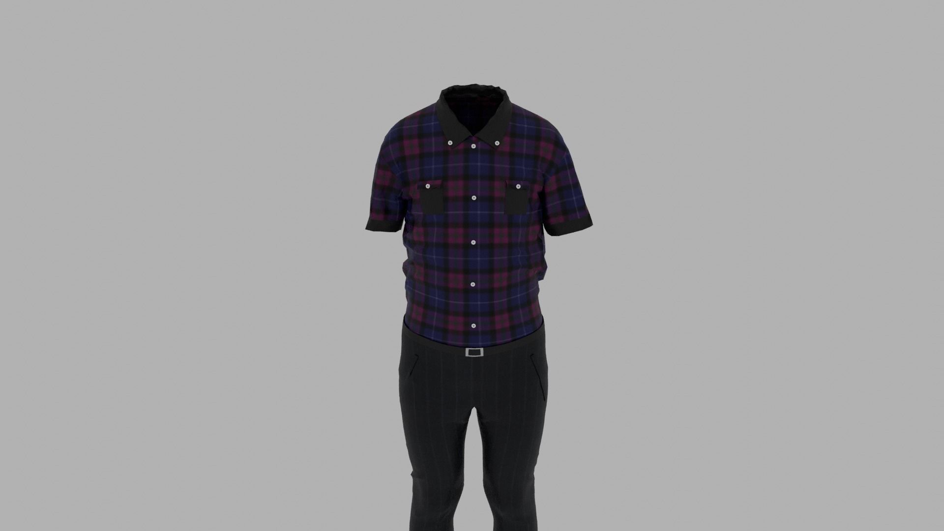 Boy - Kid Clothes Outfit  Low-poly 3D model_5