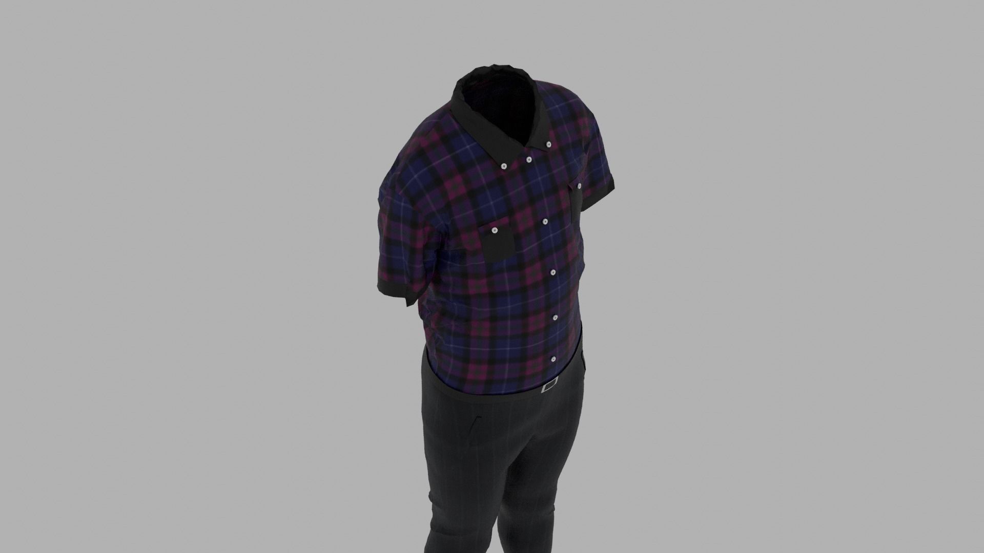 Boy - Kid Clothes Outfit  Low-poly 3D model_7