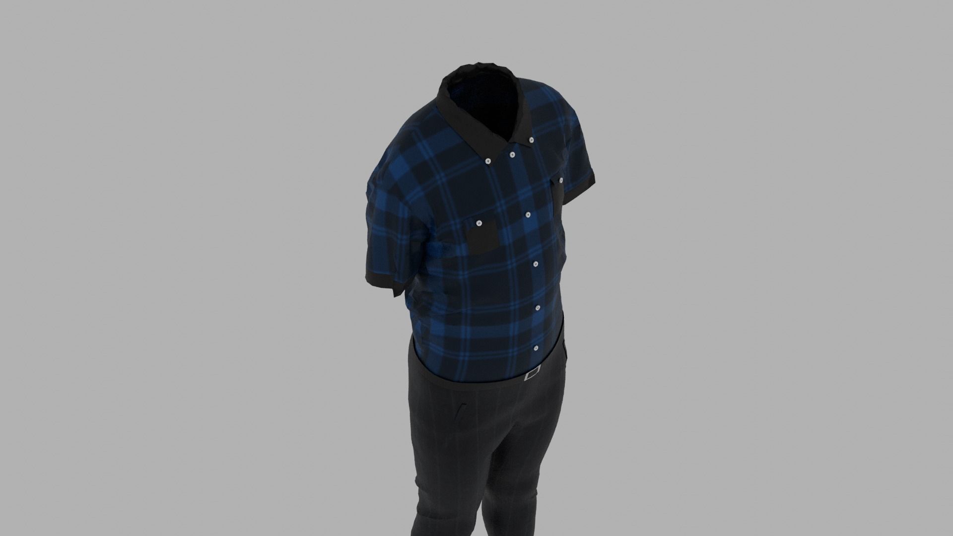 Boy - Kid Clothes Outfit  Low-poly 3D model_7