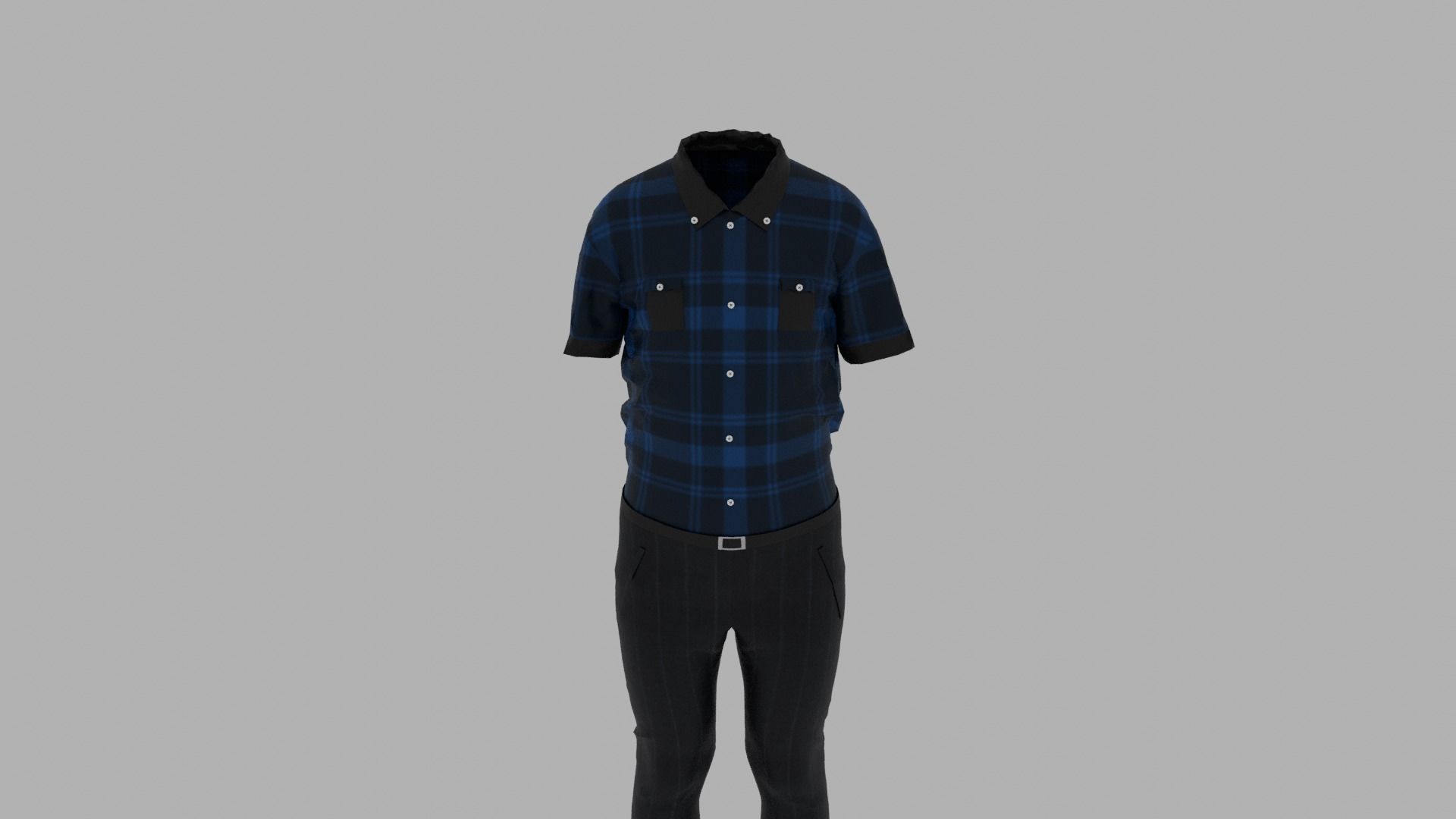 Boy - Kid Clothes Outfit  Low-poly 3D model_5