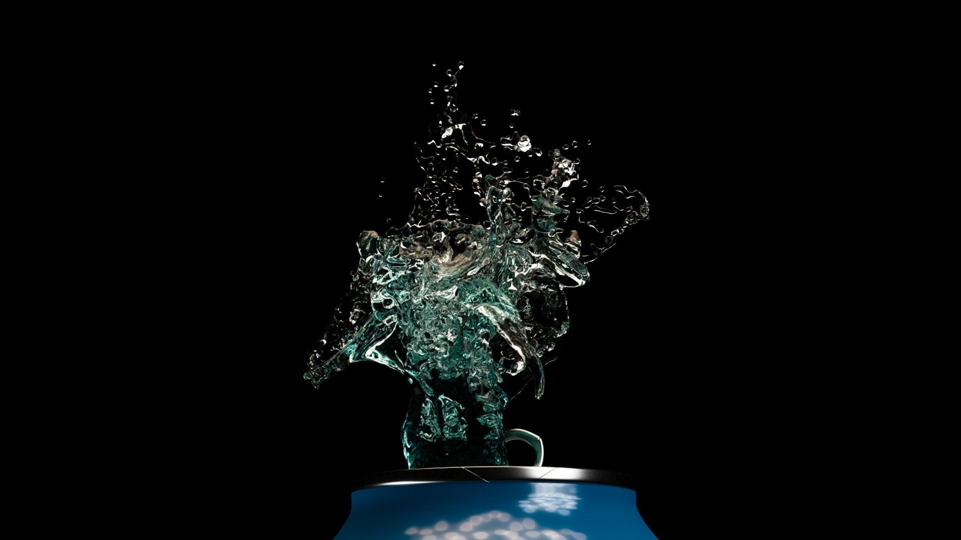 Water Splash Render Ready  3D model_3