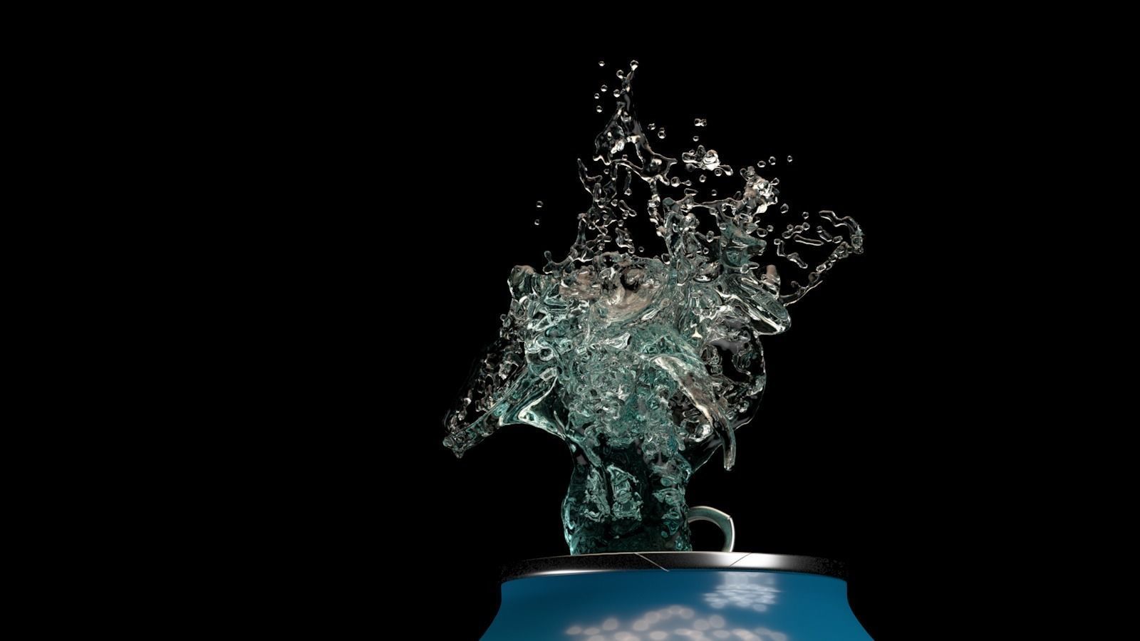 Water Splash Render Ready  3D model_7